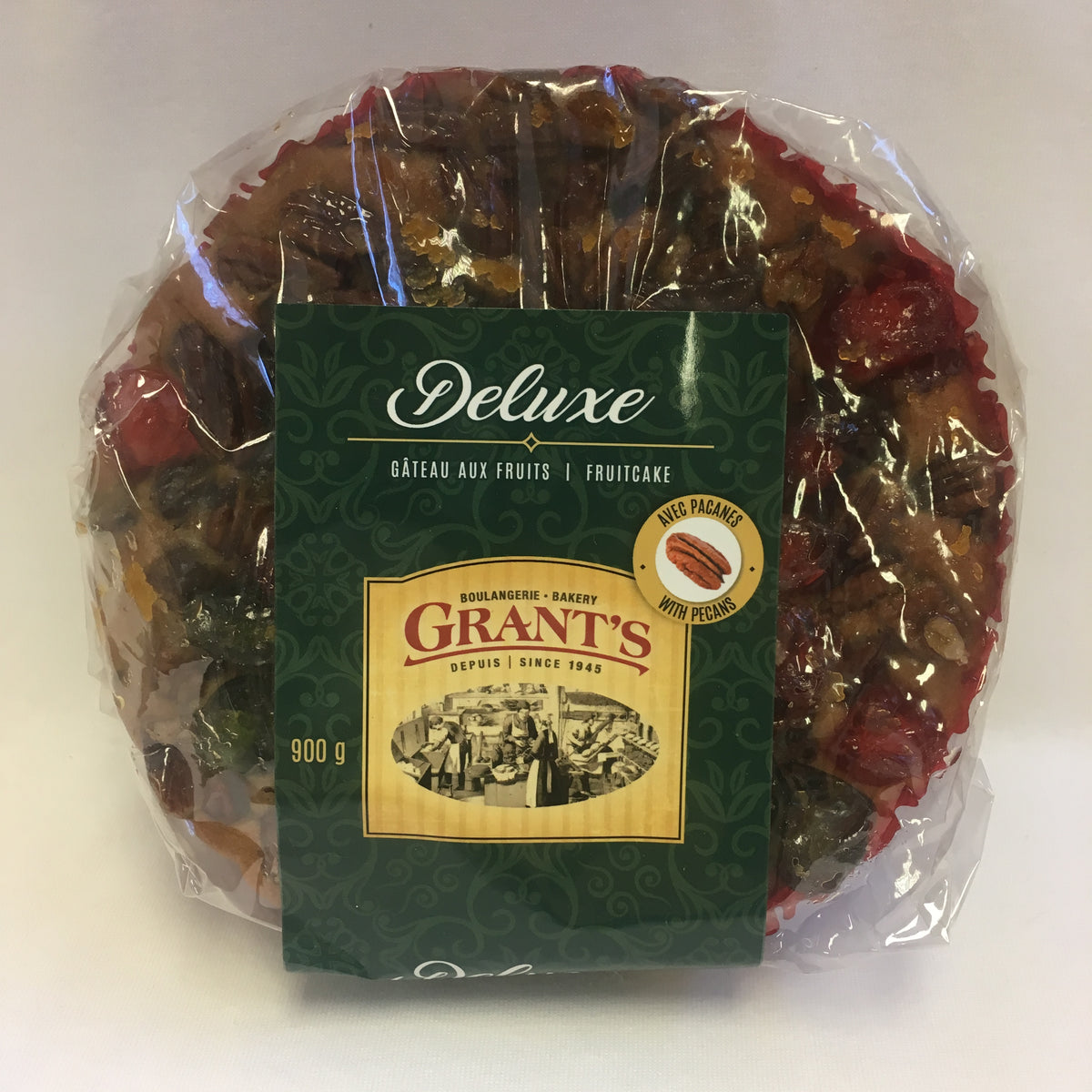 Deluxe fruitcake with pecans, ring, 900g Grant’s Bakery