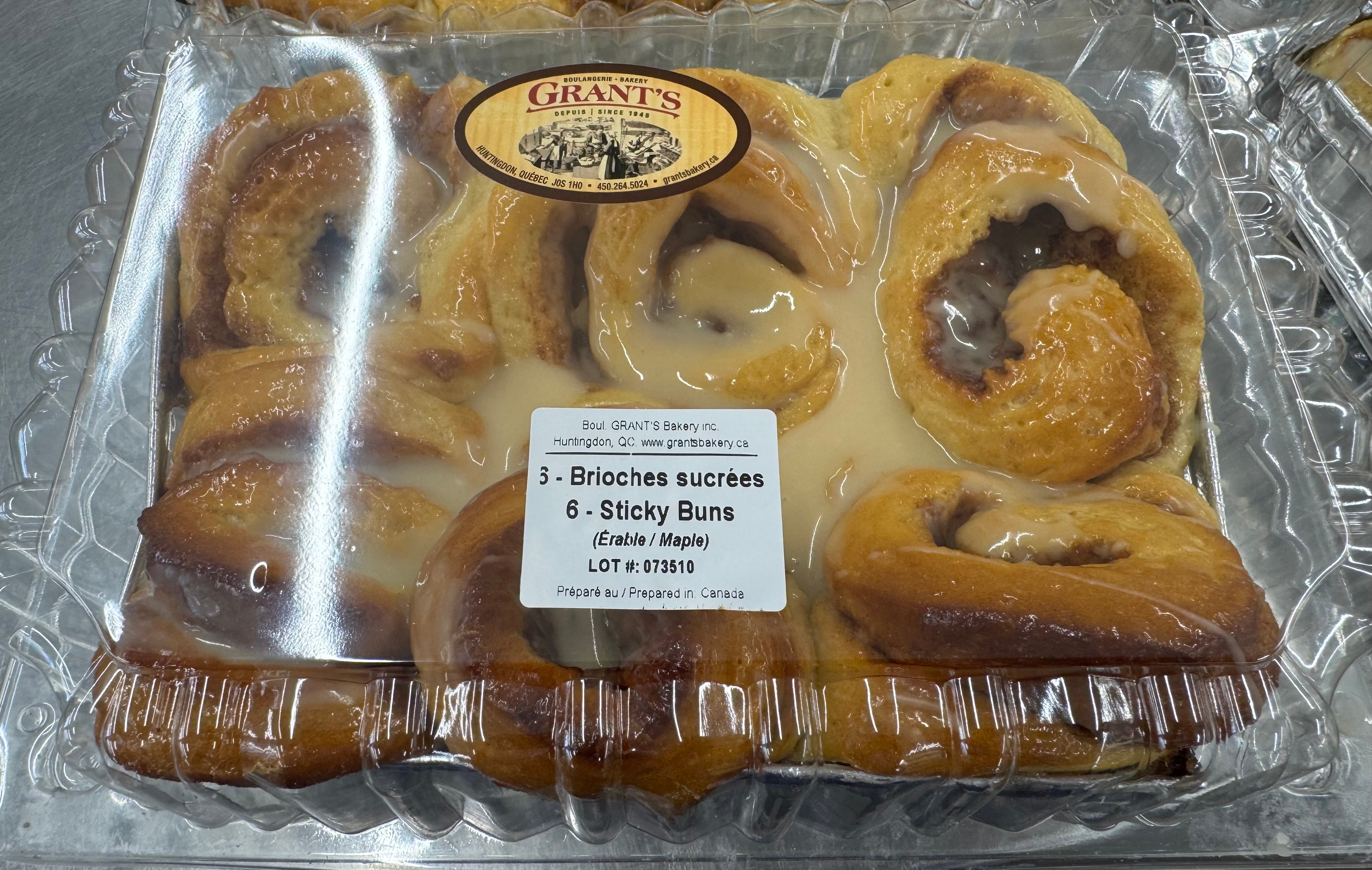 Maple Swirl Buns, 6/pkg