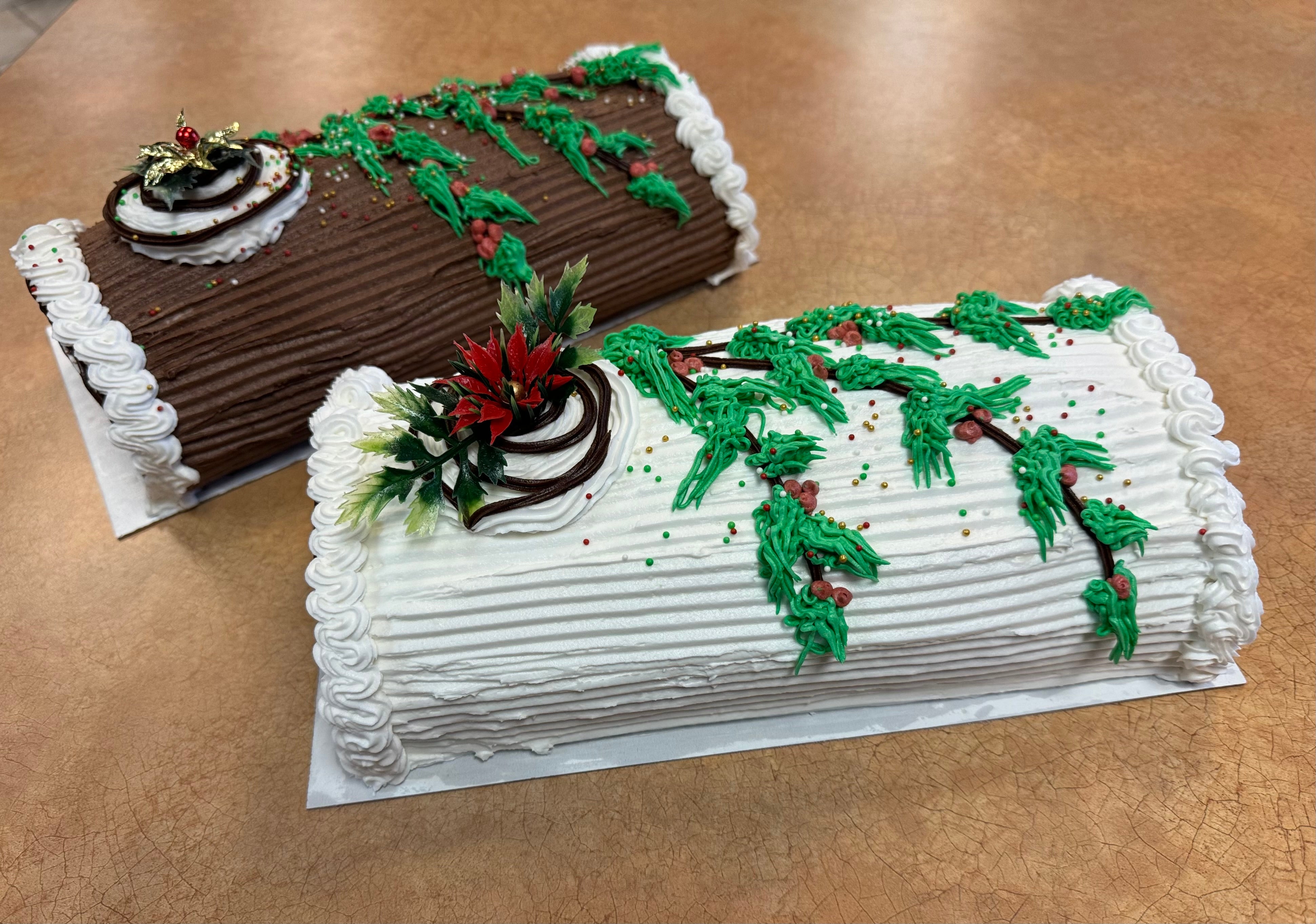 Decorated Cake: Christmas Log