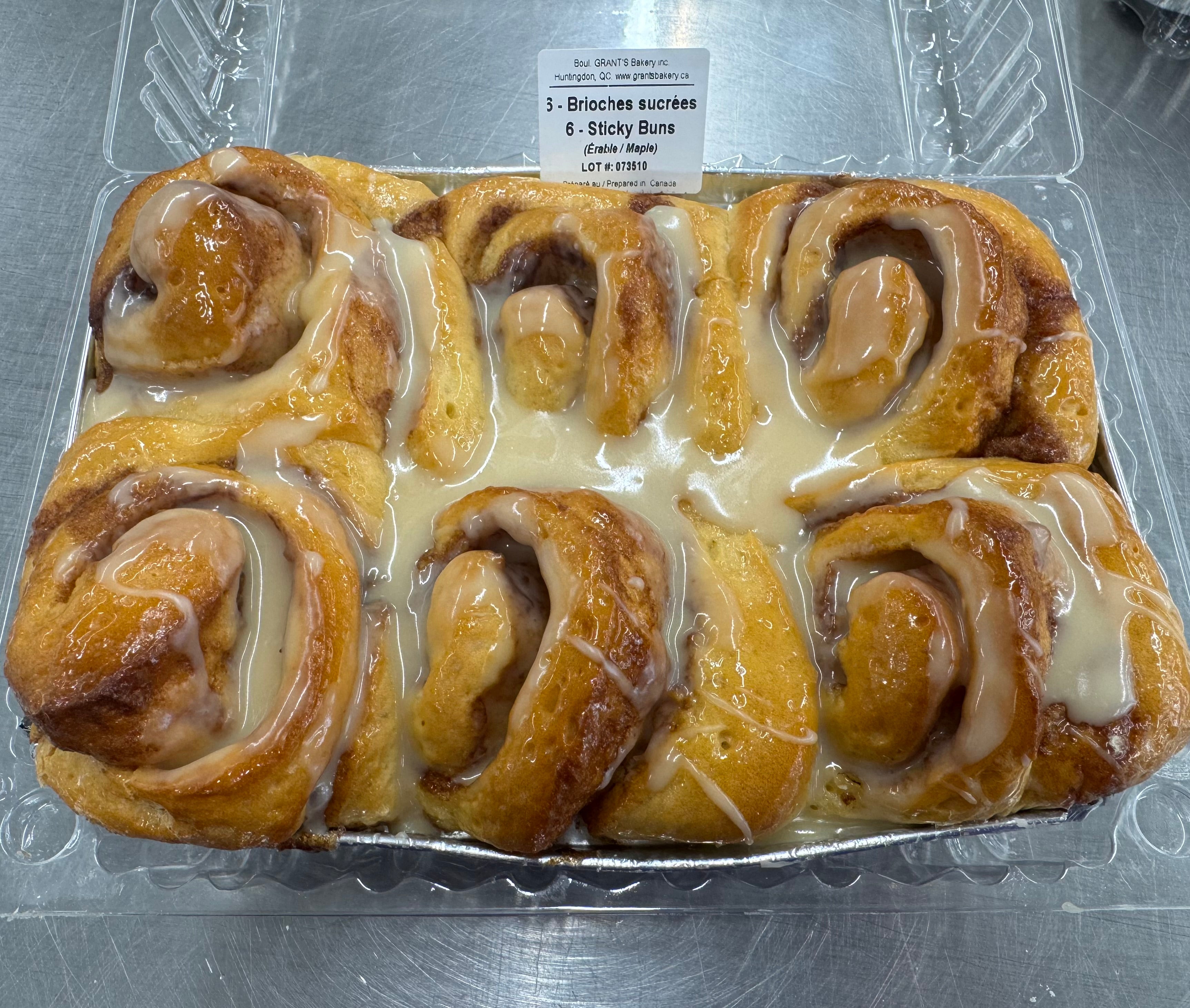 Maple Swirl Buns, 6/pkg