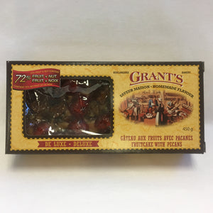 Deluxe fruitcake with pecans, loaf, in Grant’s box, 450g