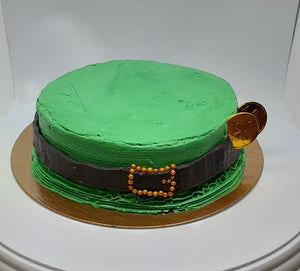 Decorated Cake: St Patrick's, round (Vanilla cake)